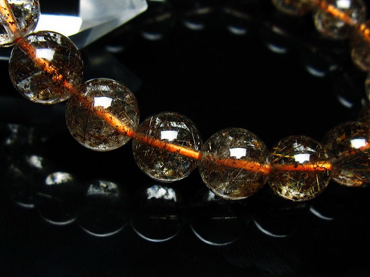 ガーデン水晶 ルチル入り  ブレスレット 9mm [T50-9639] 3枚目