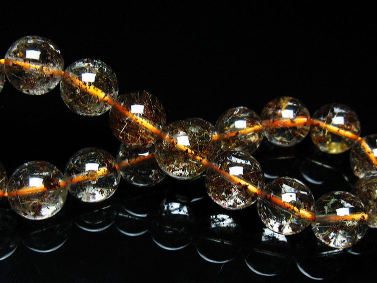 ガーデン水晶 ルチル入り  ブレスレット 10mm [T50-9640] 2枚目