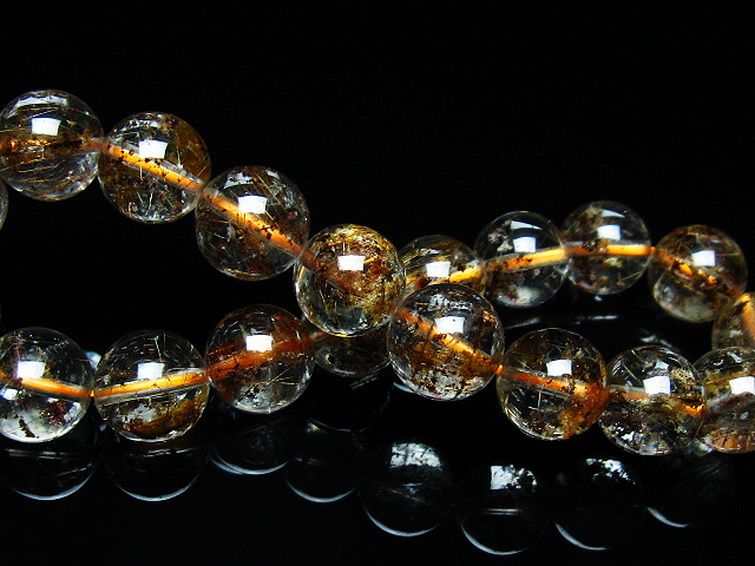 ガーデン水晶 ルチル入り ブレスレット 11mm [t50-9643] 2枚目