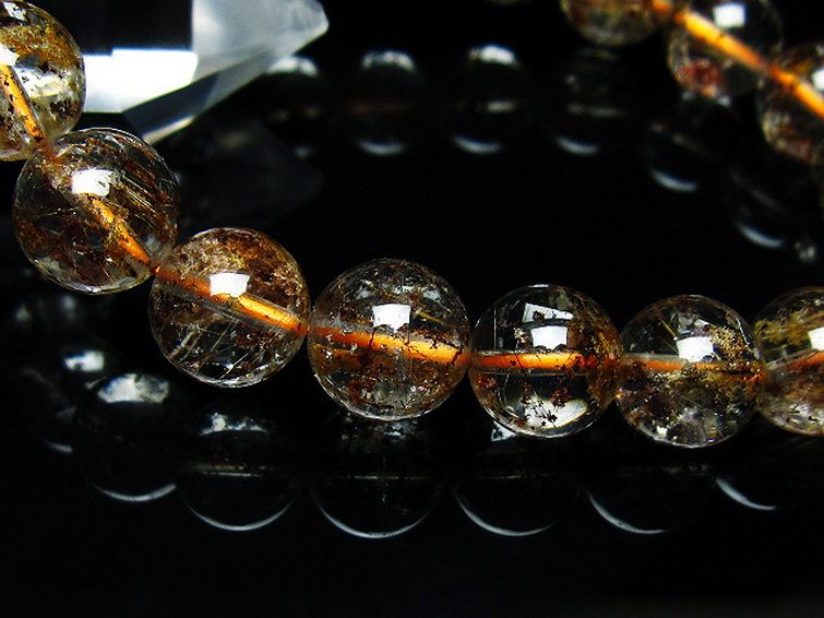 ガーデン水晶 ルチル入り ブレスレット 11mm [t50-9643] 3枚目