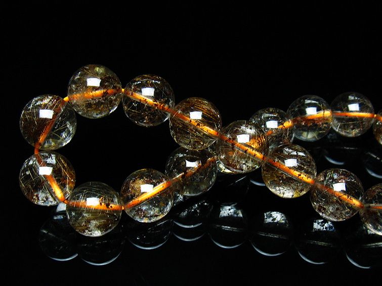 ガーデン水晶 ルチル入り ブレスレット 11mm [t50-9644] 2枚目