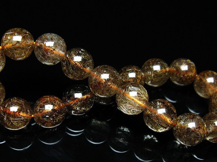 ガーデン水晶 ルチル入り  ブレスレット 10mm [T50-9662] 2枚目