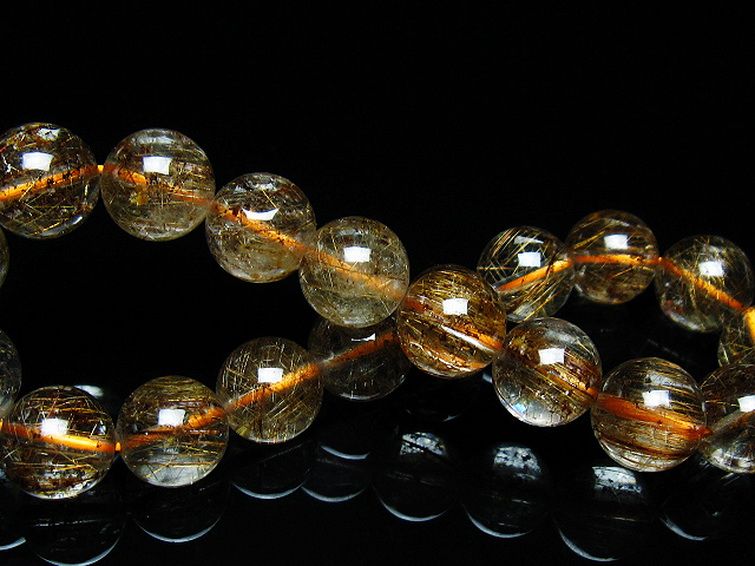 ガーデン水晶 ルチル入り  ブレスレット 10mm [T50-9665] 2枚目