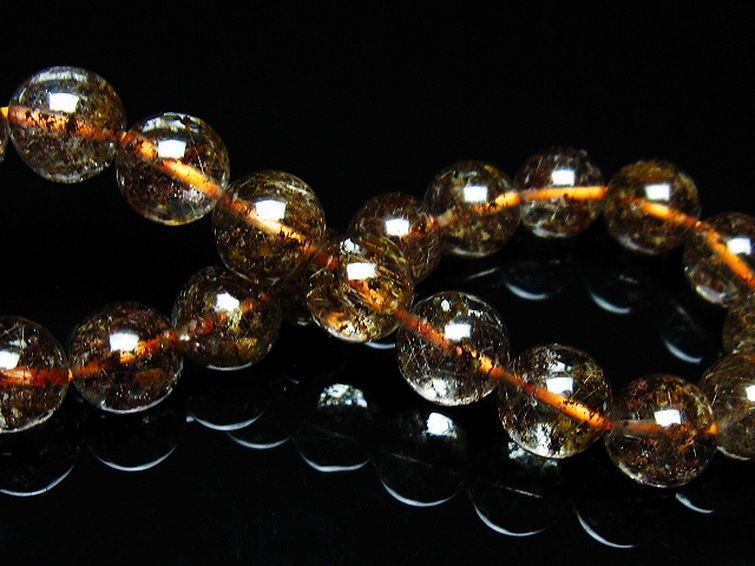 ガーデン水晶 ルチル入り ブレスレット 9mm [t50-9666] 2枚目