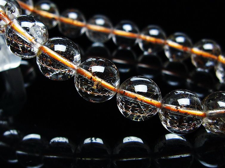 金針ルチル水晶 ブレスレット 9mm [t50-9925] 3枚目