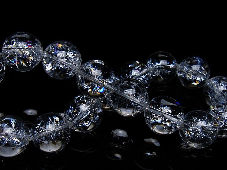 アイリスクォーツ 虹入り レインボークラック水晶 ブレスレット 13mm [T502-8948] 2枚目