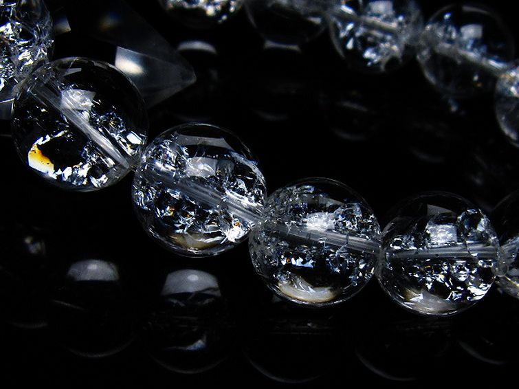 アイリスクォーツ 虹入り レインボークラック水晶 ブレスレット 14mm [T502-8997] 3枚目