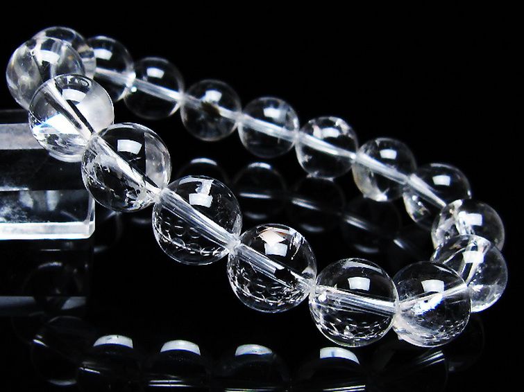 アイリスクォーツ 虹入り レインボー水晶 ブレスレット 12mm [T506-2637] 1枚目