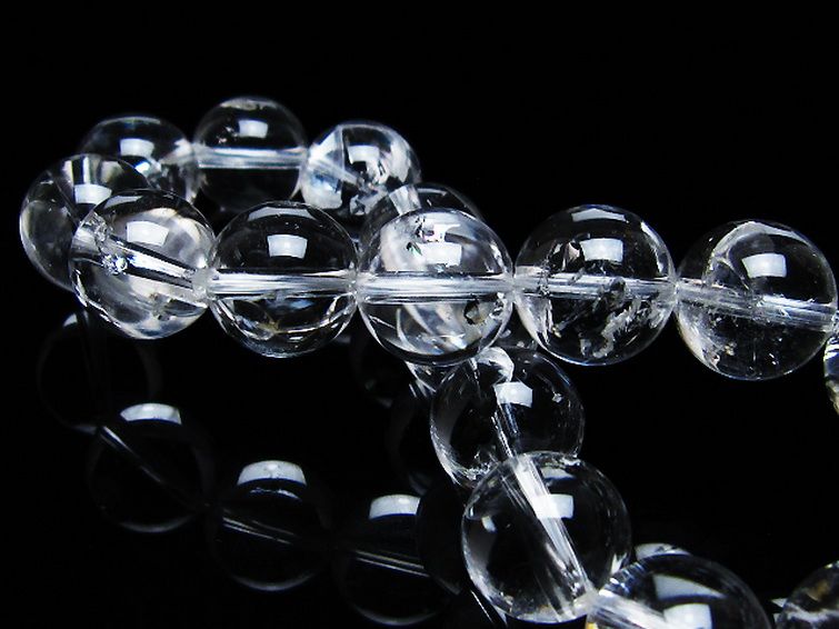 アイリスクォーツ 虹入り レインボー水晶 ブレスレット 12mm [T506-2637] 2枚目