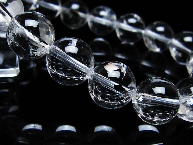 アイリスクォーツ 虹入り レインボー水晶 ブレスレット 12mm [T506-2637] 3枚目