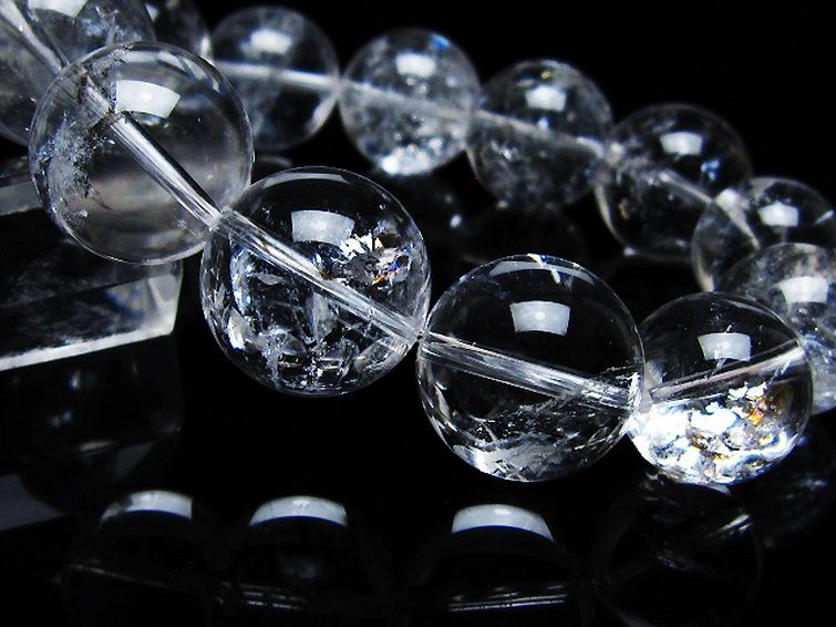 アイリスクォーツ 虹入り レインボー水晶 ブレスレット 16mm [T506-2695] 3枚目