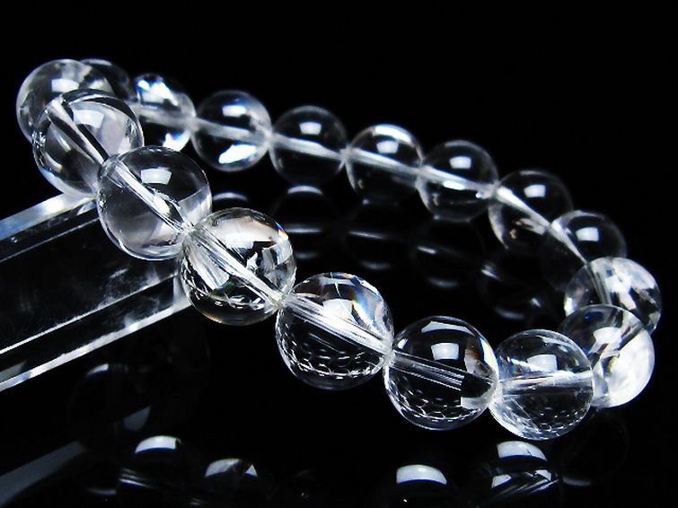 アイリスクォーツ 虹入り レインボー水晶 ブレスレット 12mm [T506-2702] 1枚目