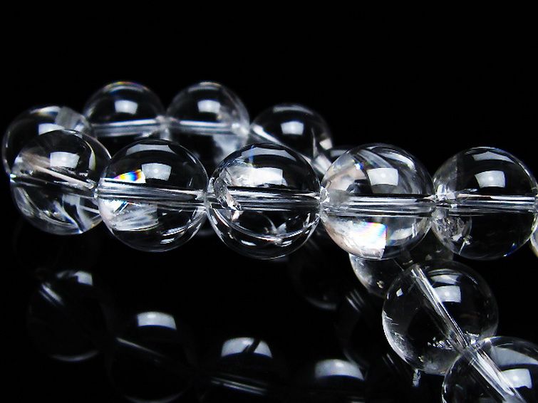 アイリスクォーツ 虹入り レインボー水晶 ブレスレット 12mm [T506-2705] 2枚目