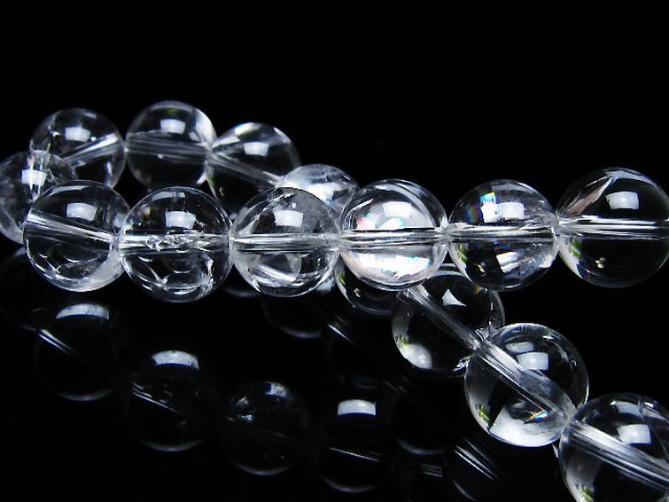 アイリスクォーツ 虹入り レインボー水晶 ブレスレット 11mm [T506-2711] 2枚目