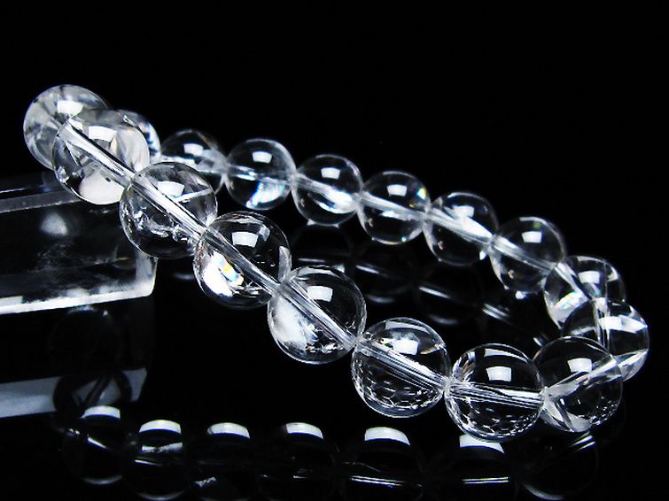 アイリスクォーツ 虹入り レインボー水晶 ブレスレット 12mm [T506-2750] 1枚目