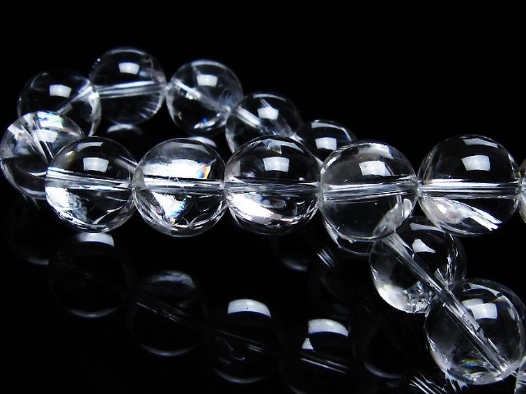 アイリスクォーツ 虹入り レインボー水晶 ブレスレット 12mm [T506-2750] 2枚目