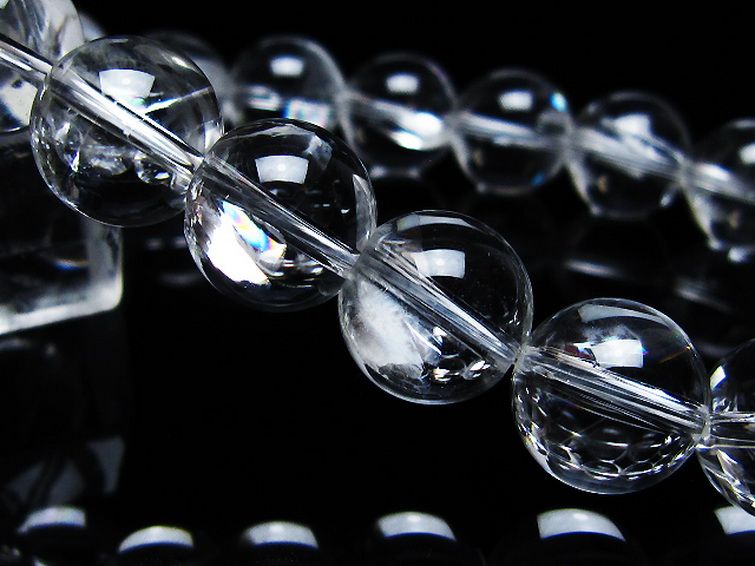 アイリスクォーツ 虹入り レインボー水晶 ブレスレット 12mm [T506-2750] 3枚目