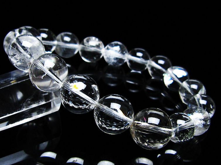 アイリスクォーツ 虹入り レインボー水晶 ブレスレット 11mm [T506-2811] 1枚目