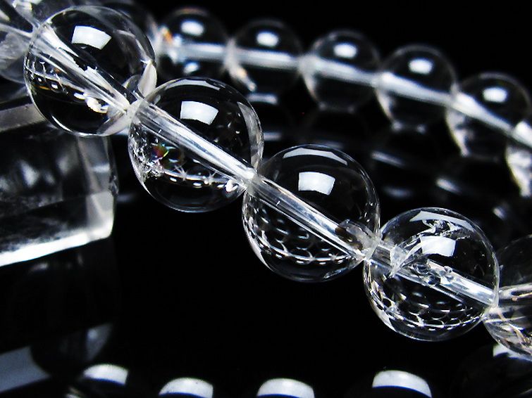 アイリスクォーツ 虹入り レインボー水晶 ブレスレット 12mm [T506-2817] 3枚目