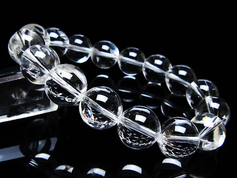 アイリスクォーツ 虹入り レインボー水晶 ブレスレット 13mm [t506-2820]