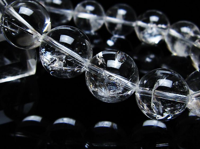 アイリスクォーツ 虹入り レインボー水晶 ブレスレット 16mm [T506-2833] 3枚目