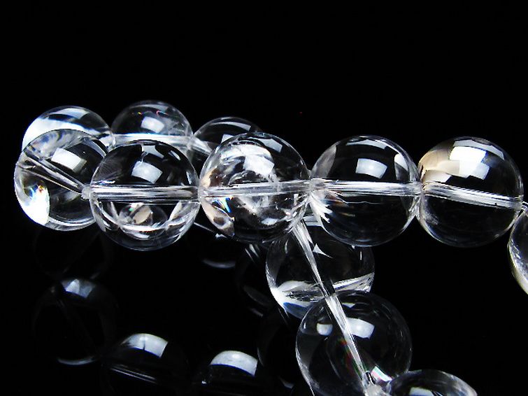 アイリスクォーツ 虹入り レインボー水晶 ブレスレット 15mm [T506-2834] 2枚目