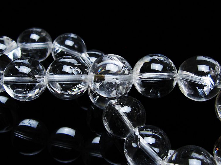 アイリスクォーツ 虹入り レインボー水晶 ブレスレット 13mm [T506-2840] 2枚目