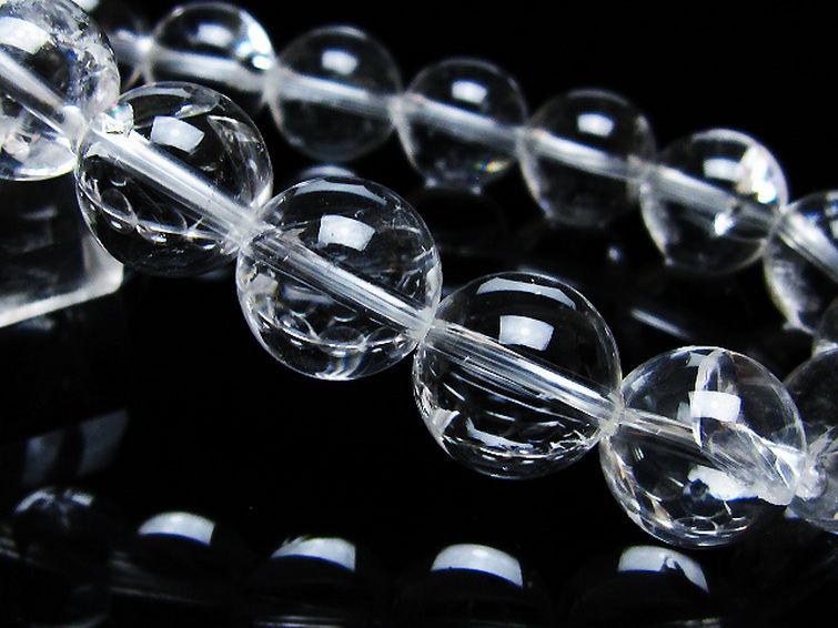 アイリスクォーツ 虹入り レインボー水晶 ブレスレット 13mm [T506-2840] 3枚目