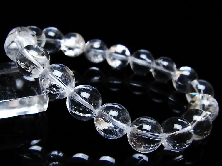 アイリスクォーツ 虹入り レインボー水晶 ブレスレット 11mm [T506-2847] 1枚目