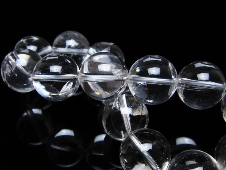 アイリスクォーツ 虹入り レインボー水晶 ブレスレット 16mm [t506-2950] 2枚目