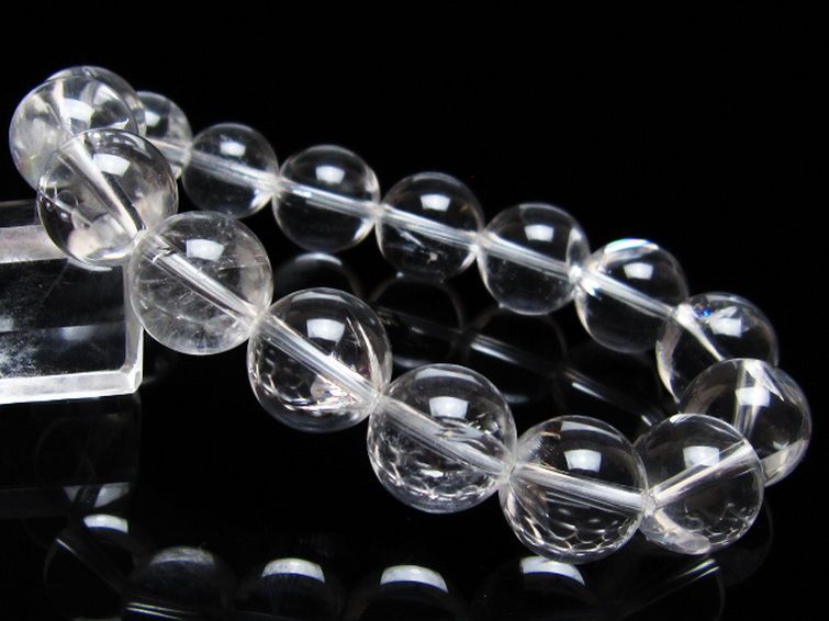 アイリスクォーツ 虹入り レインボー水晶 ブレスレット 13mm [t506-2954] 1枚目