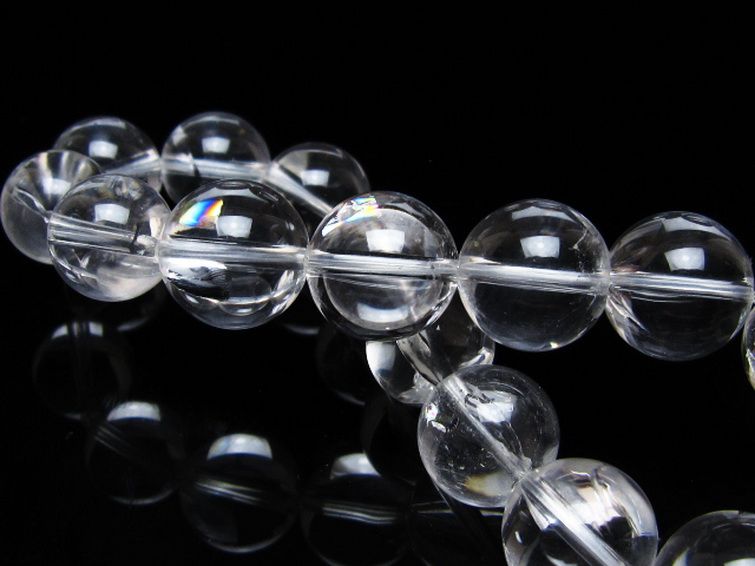 アイリスクォーツ 虹入り レインボー水晶 ブレスレット 13mm [t506-2954] 2枚目