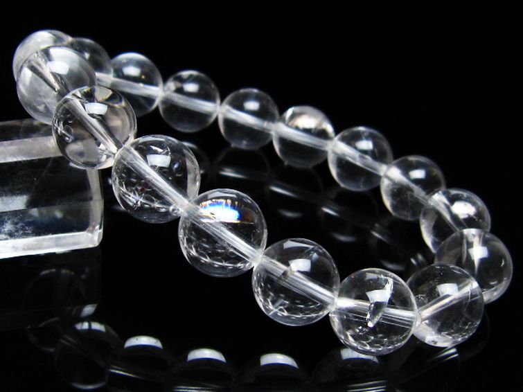 アイリスクォーツ 虹入り レインボー水晶 ブレスレット 12mm [t506-2958] 1枚目