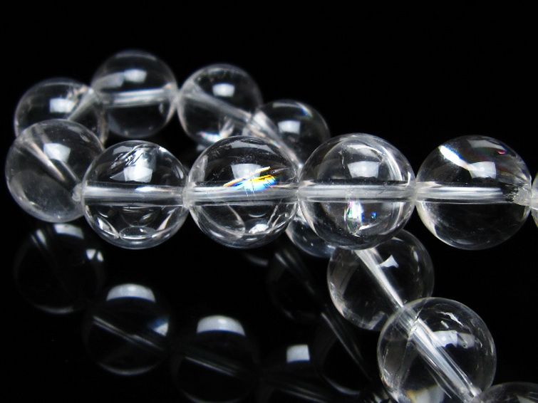 アイリスクォーツ 虹入り レインボー水晶 ブレスレット 12mm [t506-2958] 2枚目