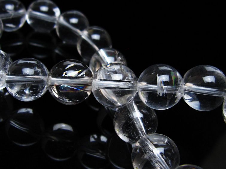 アイリスクォーツ 虹入り レインボー水晶 ブレスレット 10mm [t506-2968] 2枚目