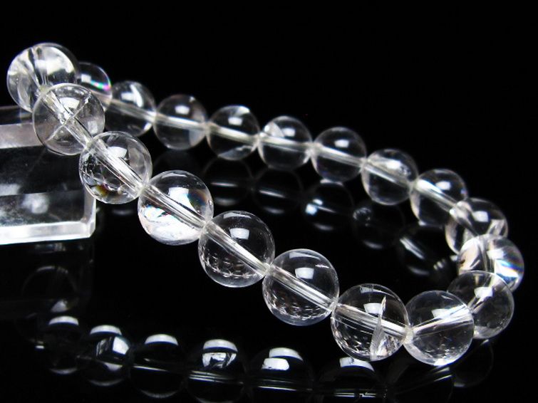 アイリスクォーツ 虹入り レインボー水晶 ブレスレット 10mm [t506-2971] 1枚目