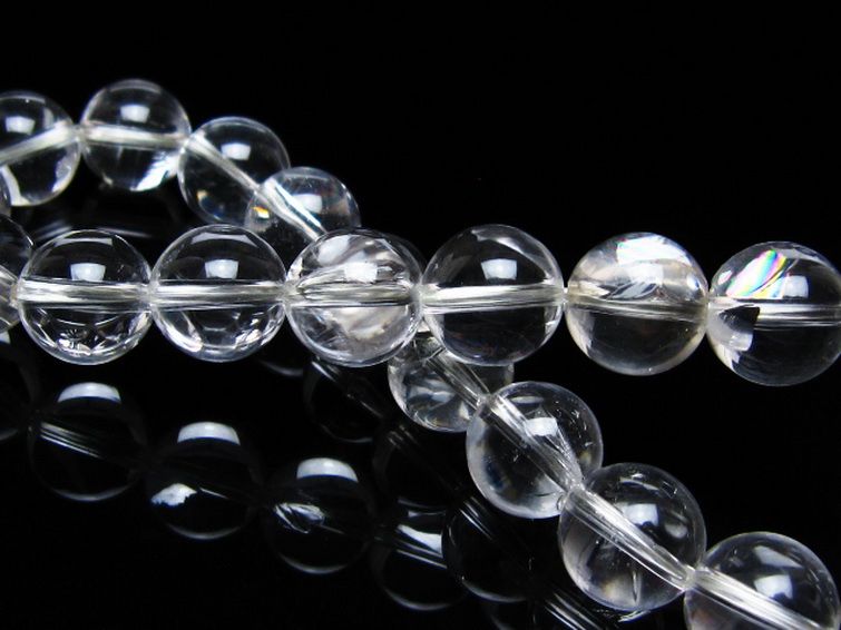 アイリスクォーツ 虹入り レインボー水晶 ブレスレット 10mm [t506-2971] 2枚目