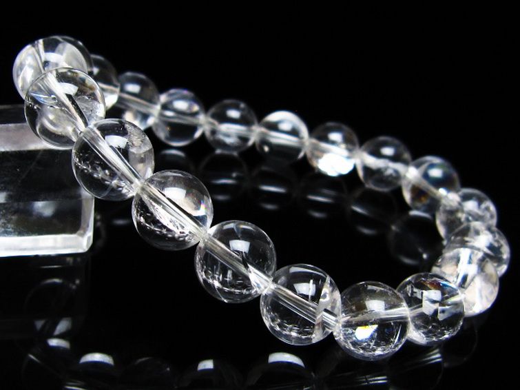 アイリスクォーツ 虹入り レインボー水晶 ブレスレット 10mm [t506-2974] 1枚目