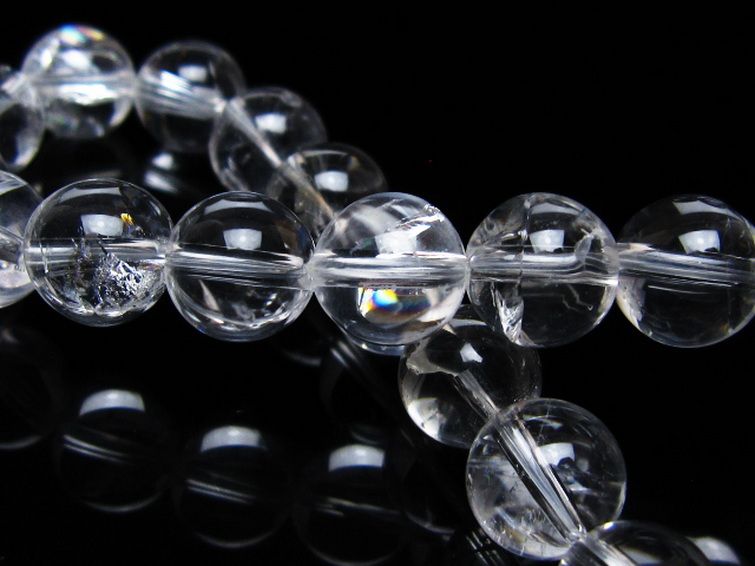 アイリスクォーツ 虹入り レインボー水晶 ブレスレット 9mm [t506-2995] 2枚目