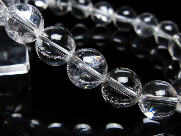 アイリスクォーツ 虹入り レインボー水晶 ブレスレット 9mm [t506-2995] 3枚目