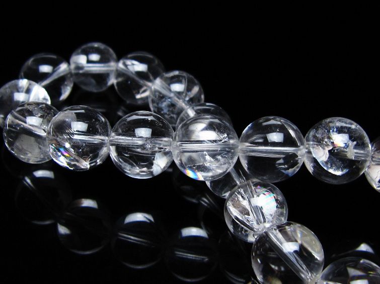 アイリスクォーツ 虹入り レインボー水晶 ブレスレット 10mm [t506-3003] 2枚目