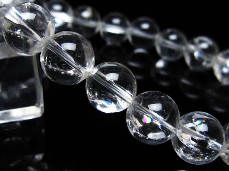 アイリスクォーツ 虹入り レインボー水晶 ブレスレット 10mm [t506-3003] 3枚目