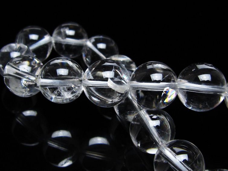 アイリスクォーツ 虹入り レインボー水晶 ブレスレット 12mm [t506-3006] 2枚目