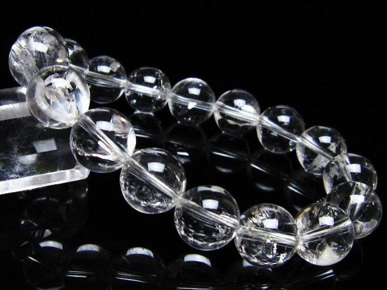 アイリスクォーツ 虹入り レインボー水晶 ブレスレット 12mm [t506-3010] 1枚目