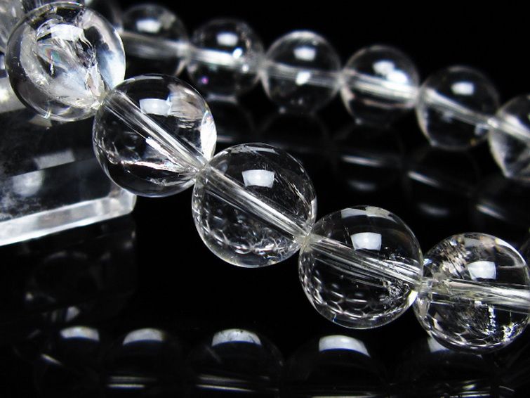 アイリスクォーツ 虹入り レインボー水晶 ブレスレット 12mm [t506-3010] 3枚目