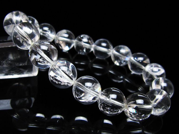 アイリスクォーツ 虹入り レインボー水晶 ブレスレット 11mm [t506-3022] 1枚目