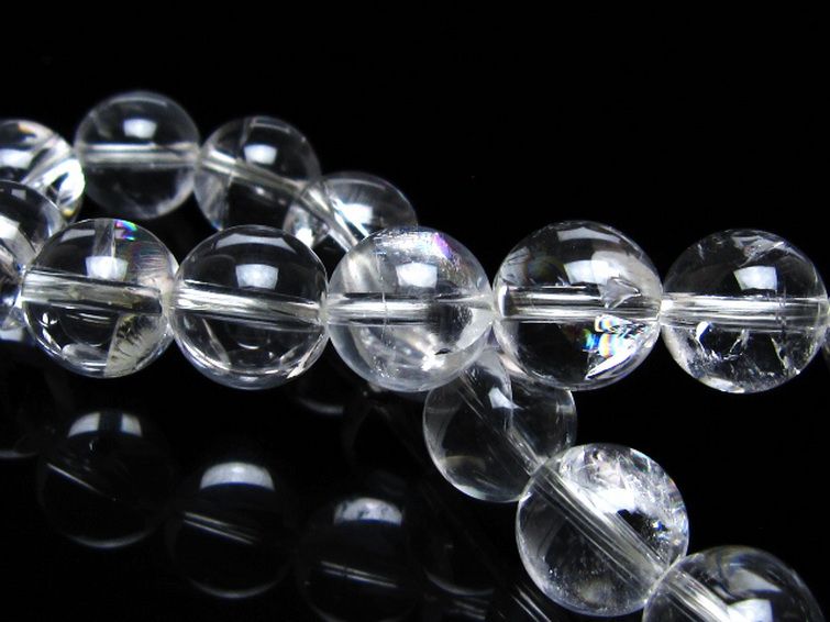 アイリスクォーツ 虹入り レインボー水晶 ブレスレット 11mm [t506-3022] 2枚目