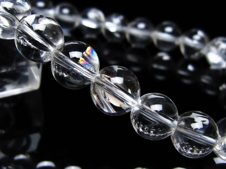 アイリスクォーツ 虹入り レインボー水晶 ブレスレット 8mm [t506-3033] 3枚目