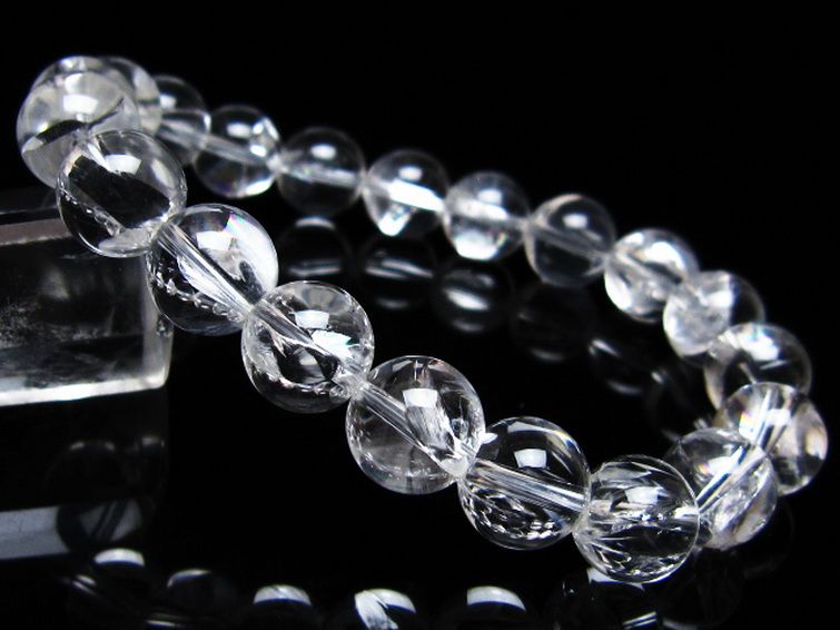 アイリスクォーツ 虹入り レインボー水晶 ブレスレット 10mm [t506-3038] 1枚目