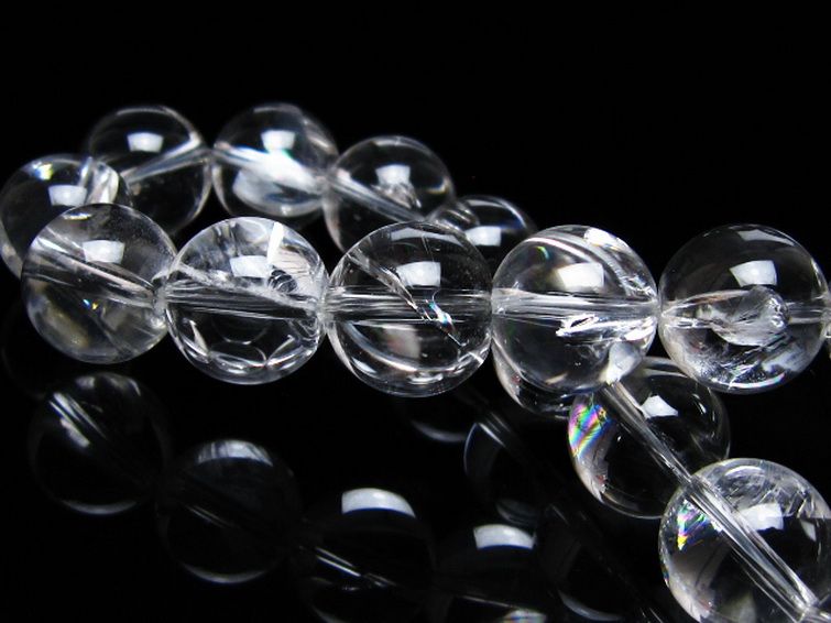 アイリスクォーツ 虹入り レインボー水晶 ブレスレット 12mm [t506-3039] 2枚目